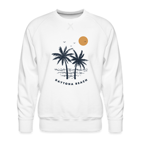 Premium Daytona Beach Sweatshirt - Men's Florida Sweatshirt - white