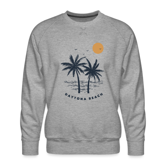 Premium Daytona Beach Sweatshirt - Men's Florida Sweatshirt - heather grey