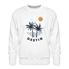 Premium Destin Sweatshirt - Men's Florida Sweatshirt - white