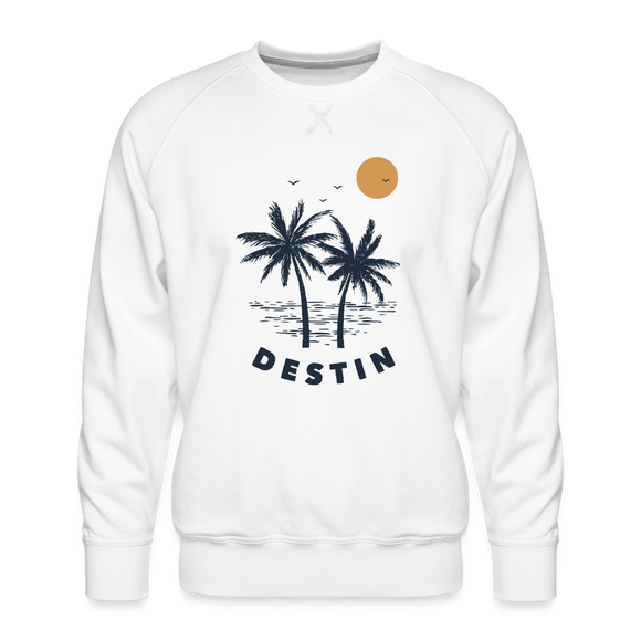 Premium Destin Sweatshirt - Men's Florida Sweatshirt - white