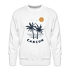 Premium Cancun Sweatshirt - Men's Mexico Sweatshirt - white