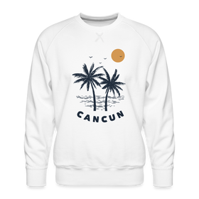 Premium Cancun Sweatshirt - Men's Mexico Sweatshirt - white