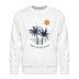 Premium Huntington Beach Sweatshirt - Men's California Sweatshirt - white