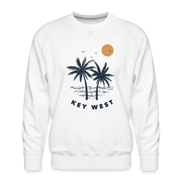 Premium Key West Sweatshirt - Men's Florida Sweatshirt - white