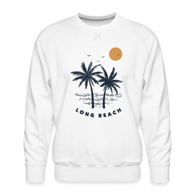 Premium Long Beach Sweatshirt - Men's California Sweatshirt - white