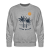 Premium Long Beach Sweatshirt - Men's California Sweatshirt - heather grey