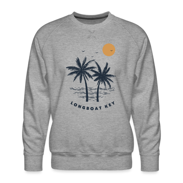 Premium Longboat Key Sweatshirt - Men's Florida Sweatshirt - heather grey