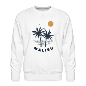 Premium Malibu Sweatshirt - Men's California Sweatshirt - white