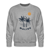 Premium Malibu Sweatshirt - Men's California Sweatshirt - heather grey