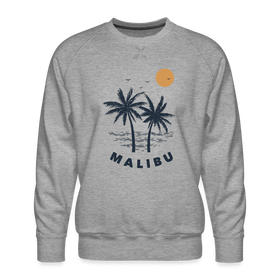 Premium Malibu Sweatshirt - Men's California Sweatshirt - heather grey