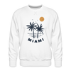 Premium Miami Sweatshirt - Men's Florida Sweatshirt - white