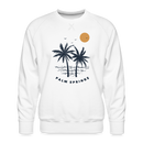 Premium Palm Springs Sweatshirt - Men's California Sweatshirt - white