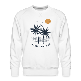 Premium Palm Springs Sweatshirt - Men's California Sweatshirt - white