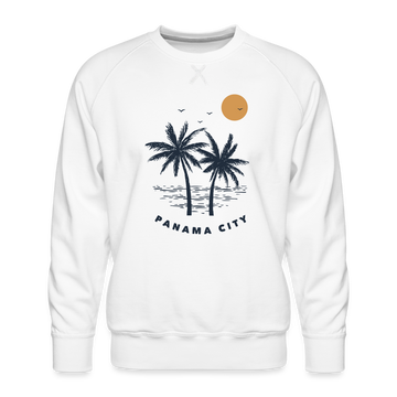 Premium Panama City Sweatshirt - Men's Florida Sweatshirt - white