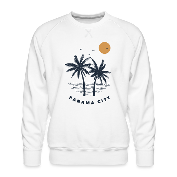 Premium Panama City Sweatshirt - Men's Florida Sweatshirt - white