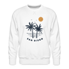 Premium San Diego Sweatshirt - Men's California Sweatshirt - white