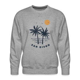 Premium San Diego Sweatshirt - Men's California Sweatshirt - heather grey