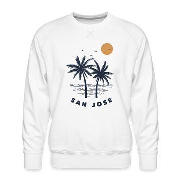 Premium San Jose Sweatshirt - Men's California Sweatshirt - white