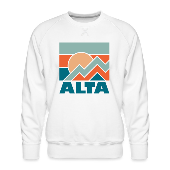 Premium Alta Sweatshirt - Men's Utah Sweatshirt - white