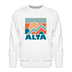 Premium Alta Sweatshirt - Men's Utah Sweatshirt - white