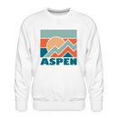 Premium Aspen Sweatshirt - Men's Colorado Sweatshirt - white