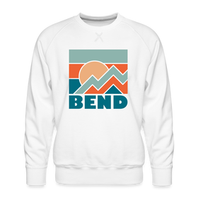 Premium Bend Sweatshirt - Men's Oregon Sweatshirt - white