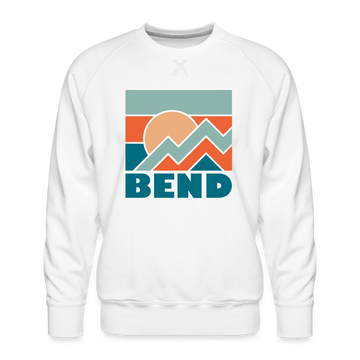Premium Bend Sweatshirt - Men's Oregon Sweatshirt - white