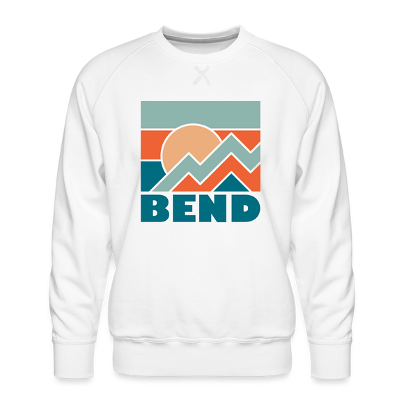 Premium Bend Sweatshirt - Men's Oregon Sweatshirt - white
