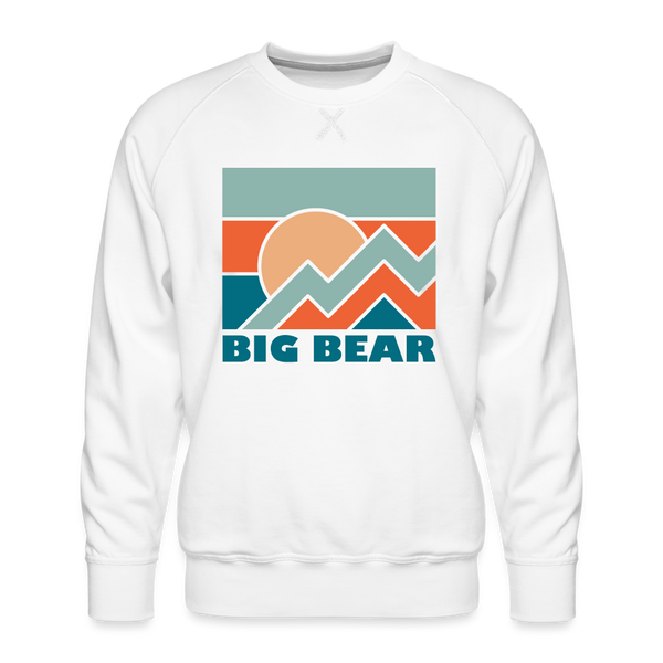 Premium Big Bear Sweatshirt - Men's California Sweatshirt - white