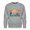 Premium Big Bear Sweatshirt - Men's California Sweatshirt - heather grey