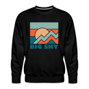Premium Big Sky Sweatshirt - Men's Montana Sweatshirt - black