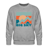 Premium Big Sky Sweatshirt - Men's Montana Sweatshirt - heather grey