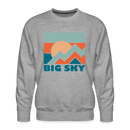 Premium Big Sky Sweatshirt - Men's Montana Sweatshirt - heather grey