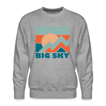 Premium Big Sky Sweatshirt - Men's Montana Sweatshirt - heather grey