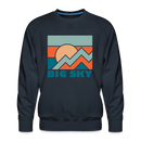 Premium Big Sky Sweatshirt - Men's Montana Sweatshirt - navy