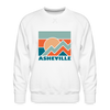 Premium Asheville Sweatshirt - Men's North Carolina Sweatshirt - white