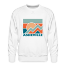Premium Asheville Sweatshirt - Men's North Carolina Sweatshirt - white