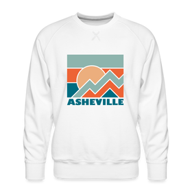 Premium Asheville Sweatshirt - Men's North Carolina Sweatshirt - white