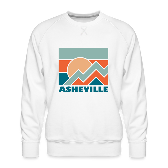 Premium Asheville Sweatshirt - Men's North Carolina Sweatshirt - white