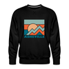 Premium Asheville Sweatshirt - Men's North Carolina Sweatshirt - black
