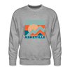Premium Asheville Sweatshirt - Men's North Carolina Sweatshirt - heather grey