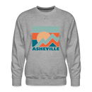 Premium Asheville Sweatshirt - Men's North Carolina Sweatshirt - heather grey