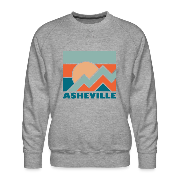 Premium Asheville Sweatshirt - Men's North Carolina Sweatshirt - heather grey