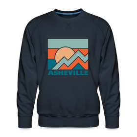 Premium Asheville Sweatshirt - Men's North Carolina Sweatshirt - navy