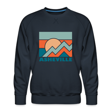 Premium Asheville Sweatshirt - Men's North Carolina Sweatshirt - navy