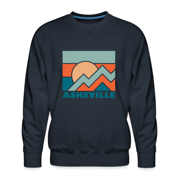 Premium Asheville Sweatshirt - Men's North Carolina Sweatshirt - navy