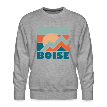 Premium Boise Sweatshirt - Men's Idaho Sweatshirt - heather grey