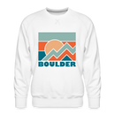 Premium Boulder Sweatshirt - Men's Colorado Sweatshirt - white