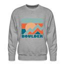 Premium Boulder Sweatshirt - Men's Colorado Sweatshirt - heather grey