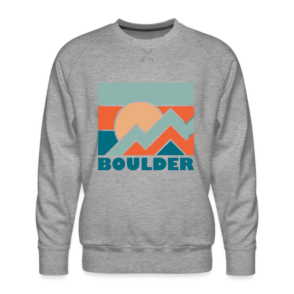 Premium Boulder Sweatshirt - Men's Colorado Sweatshirt - heather grey